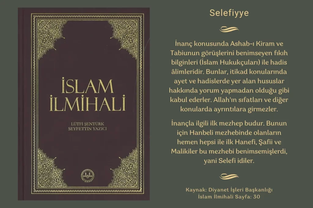 Diyanet İslam İlmihali Sayfa 30 Selefiyye