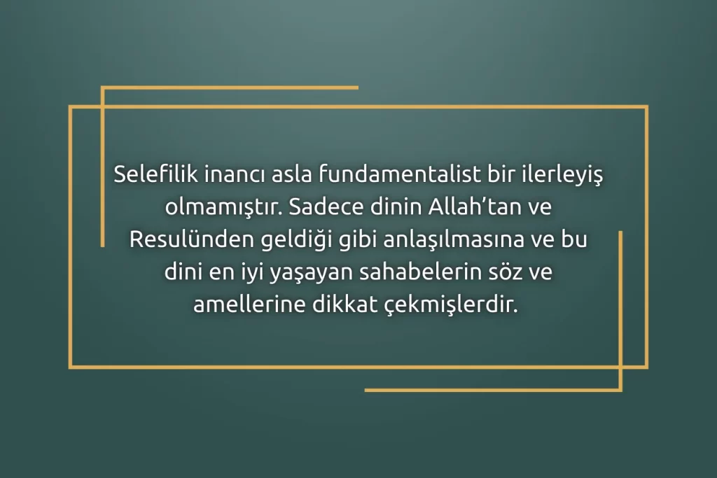 Selefilik Fundamentalizm Midir?